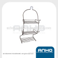Anho powder coated triple tiers metal bathroom shower caddy